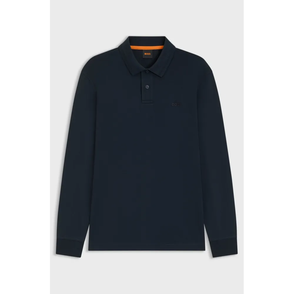 BOSS POLO interlock NAVY