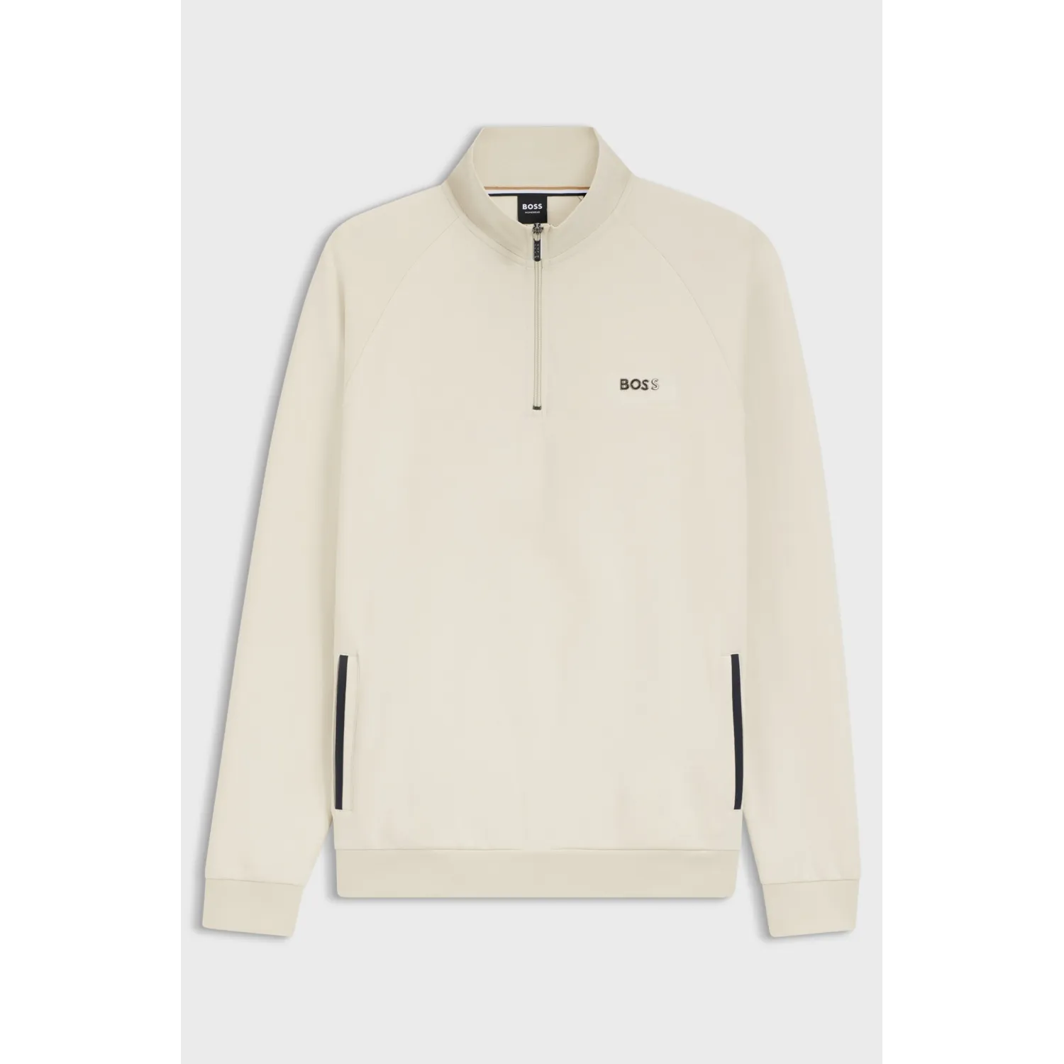 BOSS Sense 1/4 Zip Jacket H BEIGE