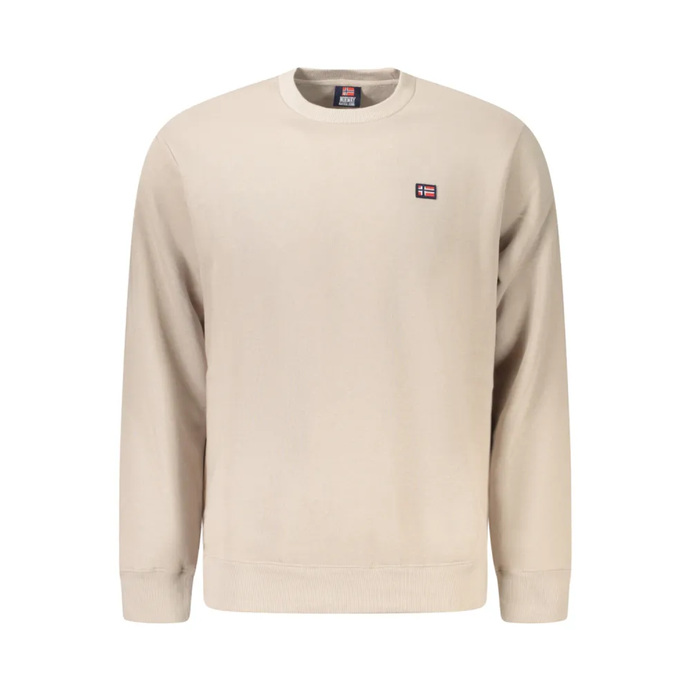 NORWAY 1963 SUDADERA UOMO BEIGE