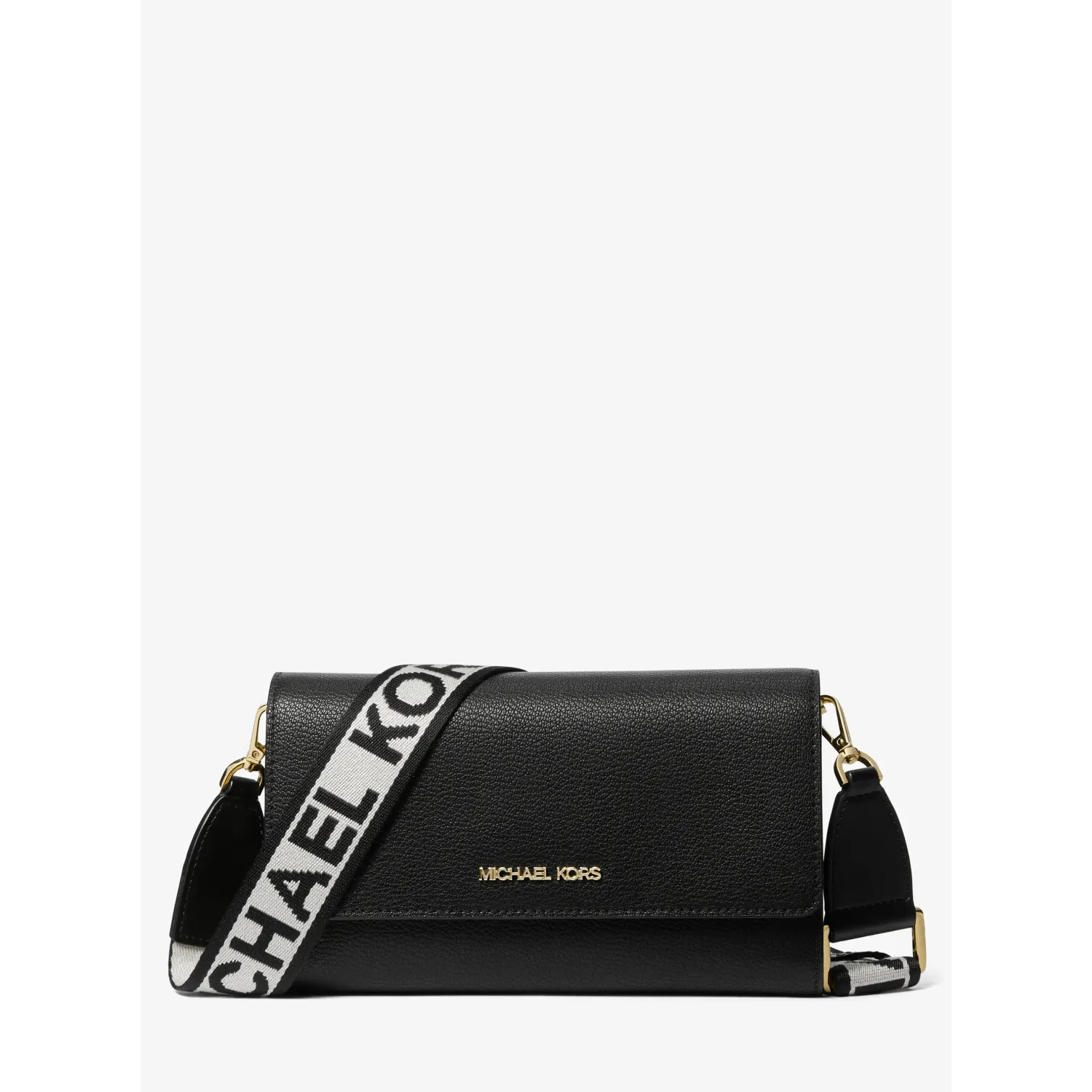 MK JST LG ZA WALLET XBODY BLK