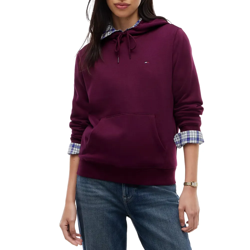 TH Sudadera de felpa con logo bordado