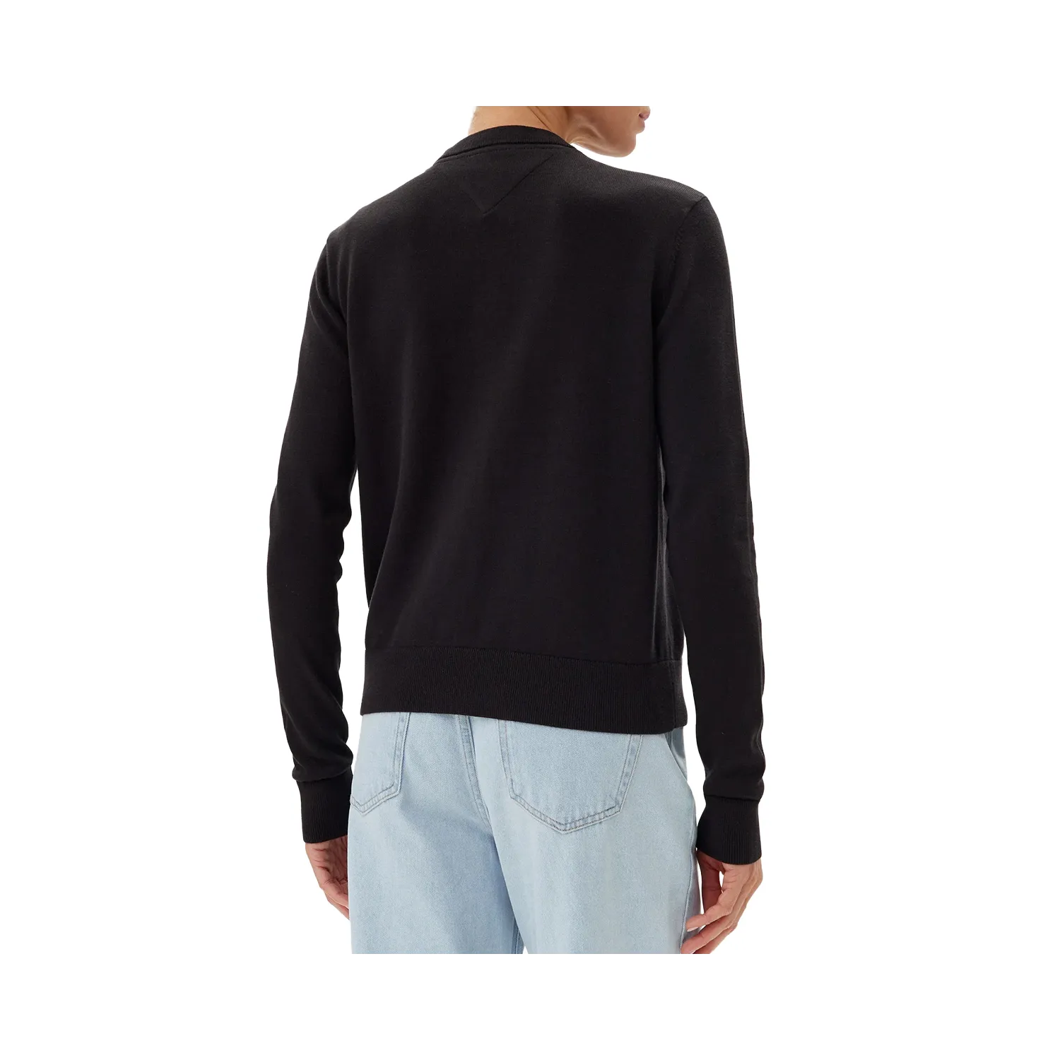TOMMY JERSEY ESSENTIAL CREW BLK