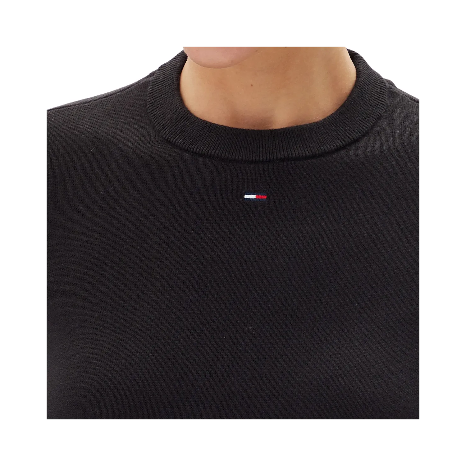 TOMMY JERSEY ESSENTIAL CREW BLK