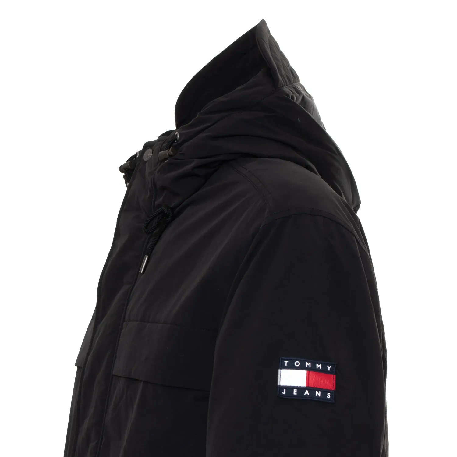 TH Parka con capucha acolchada y amplia BLK