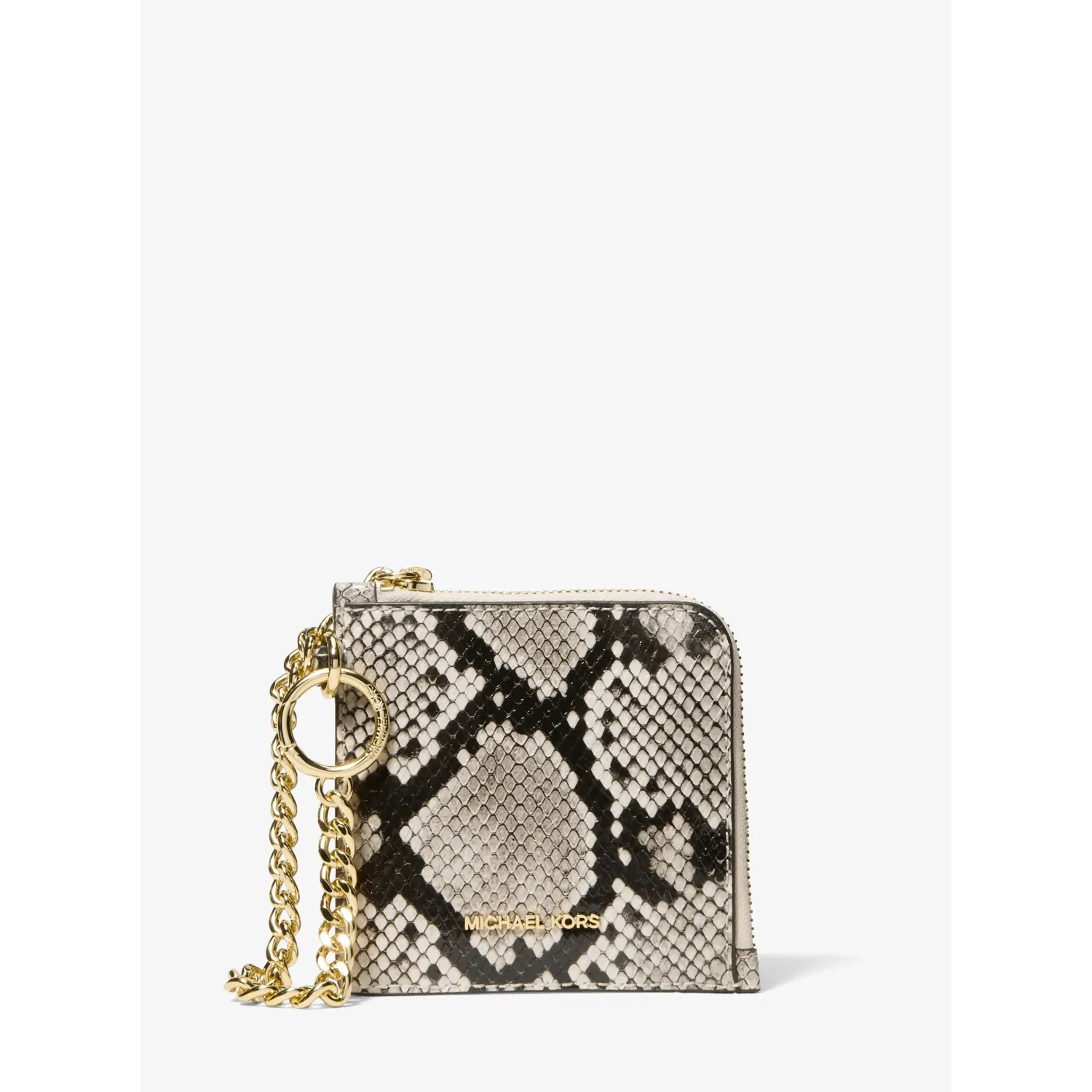 MK MD ZA WALLET W CHAIN CREAM