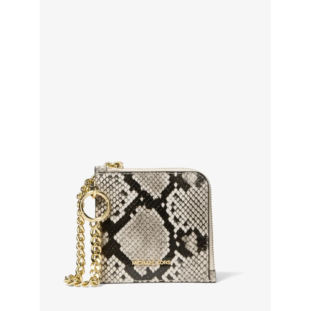 MK MD ZA WALLET W CHAIN CREAM