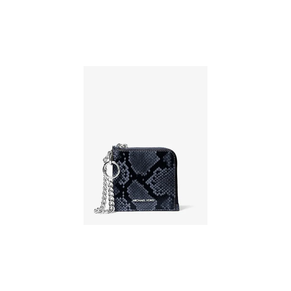 MK MD ZA WALLET W CHAIN NAVY