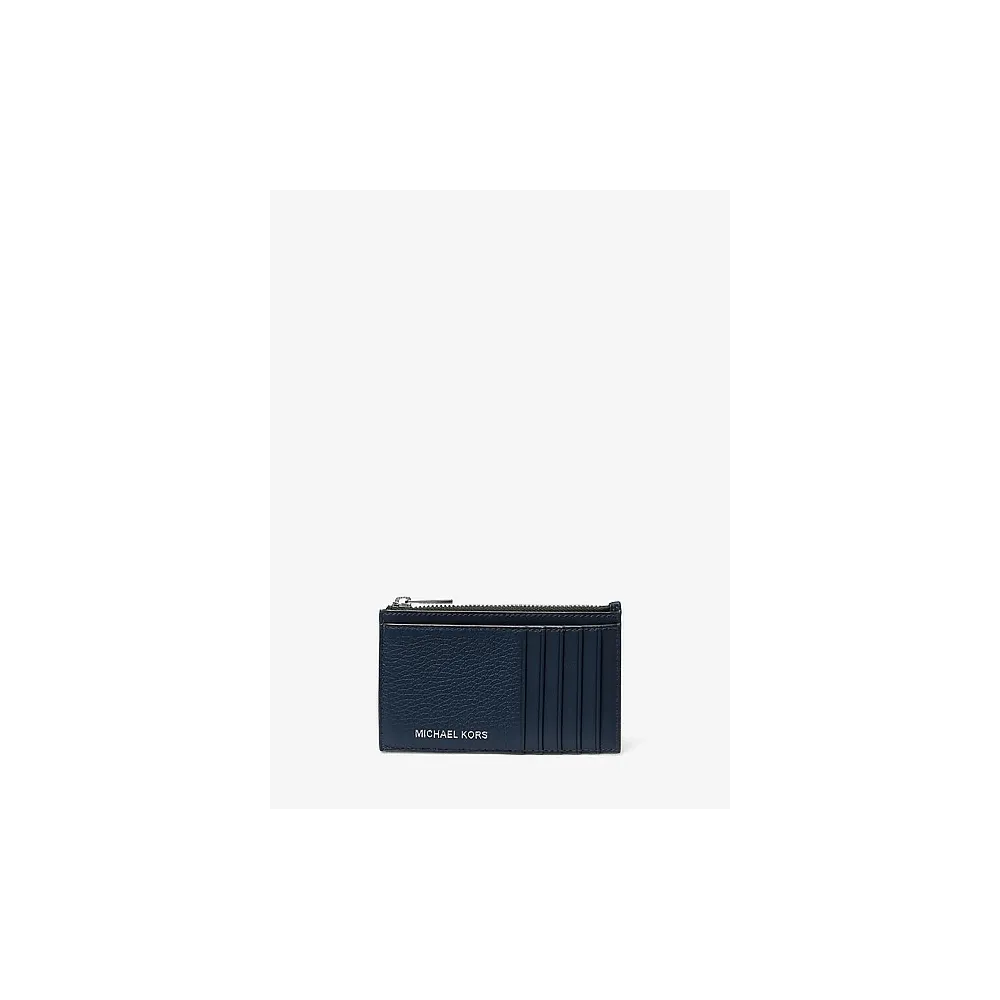 MK Cooper Slim Pebbled Leather Zip Wallet