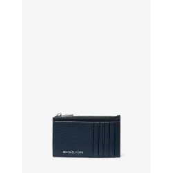 MK Cooper Slim Pebbled Leather Zip Wallet