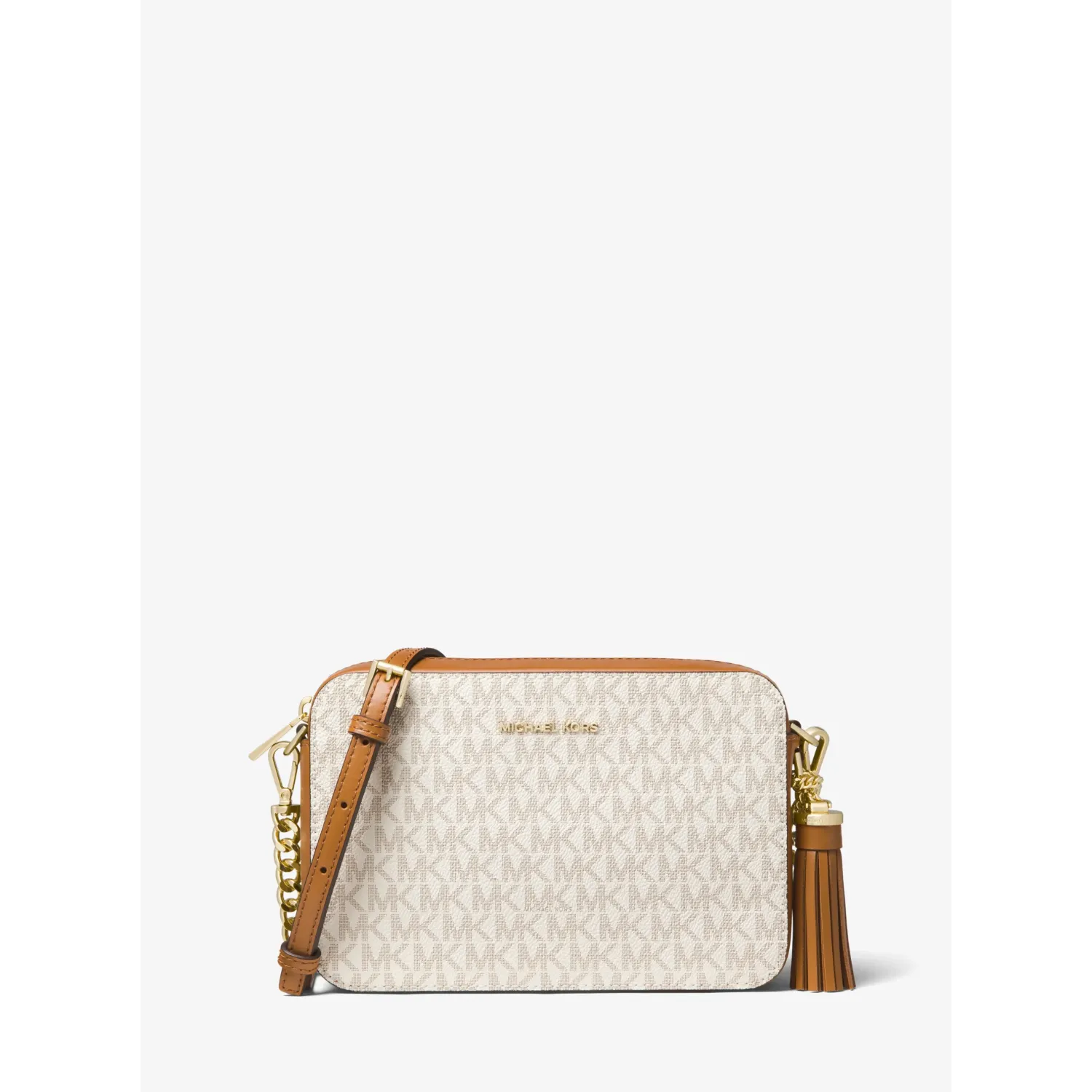 MK JET SET MD CAMERA BAG VANILLA