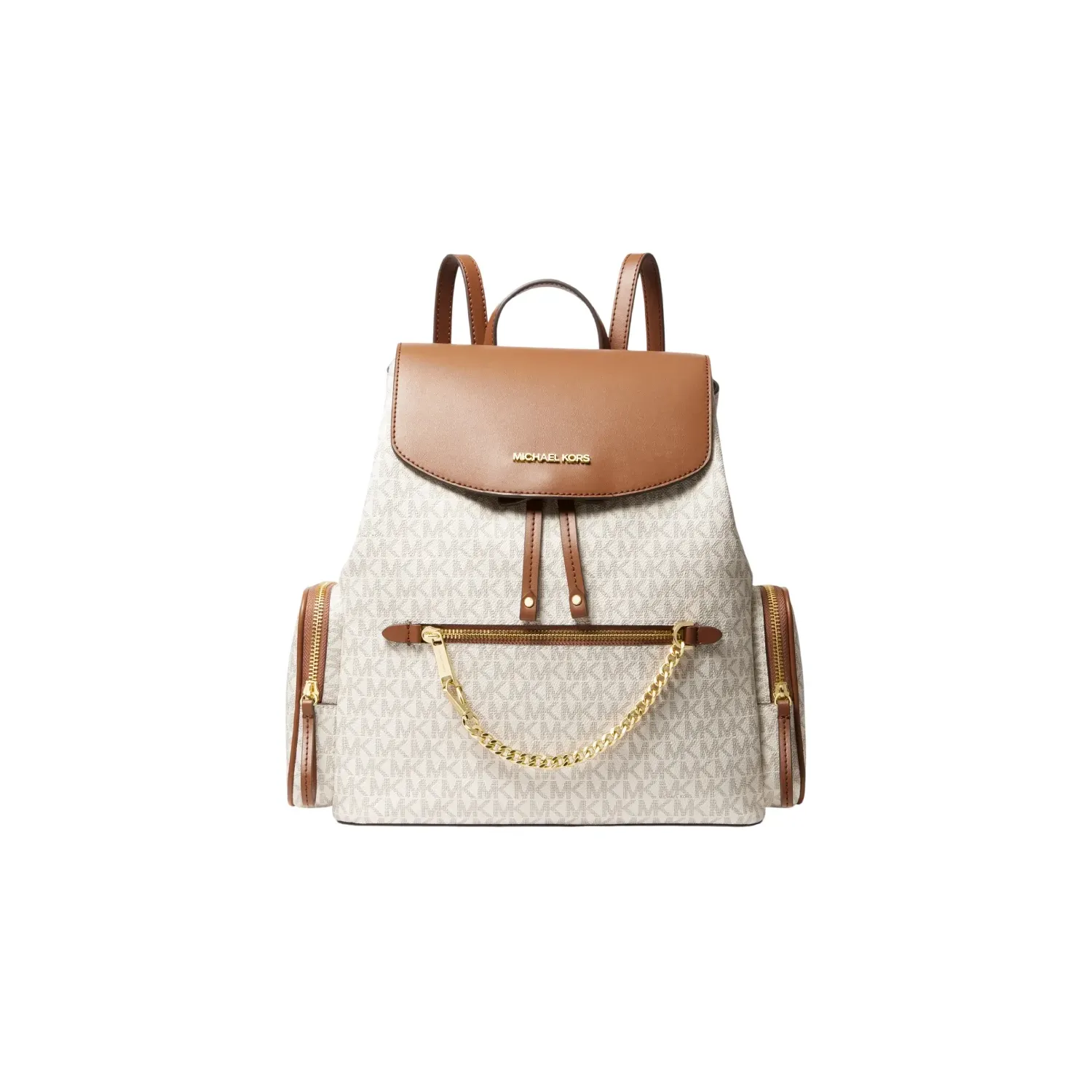 MK JST MD CHAIN BACKPACK VANILLA
