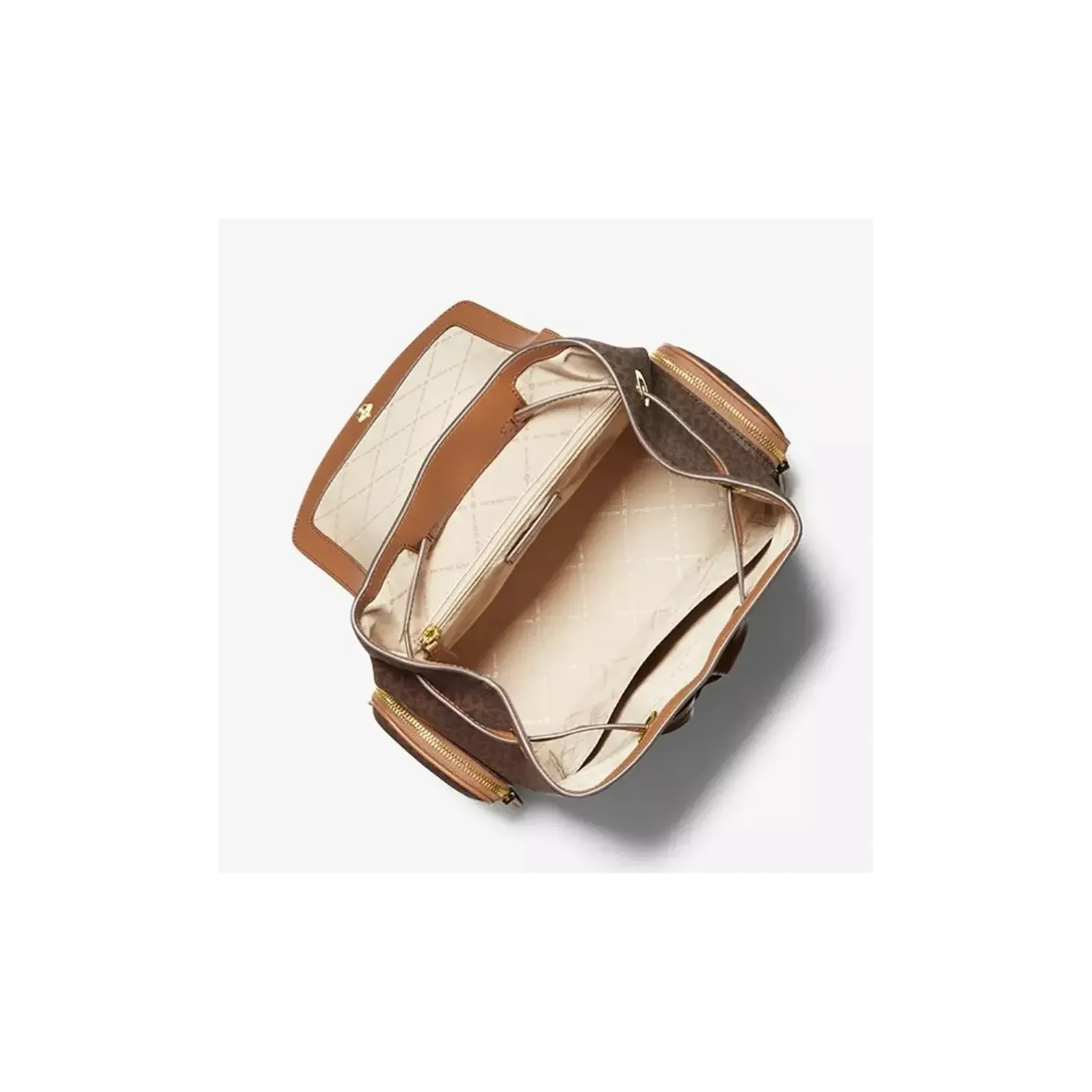 MK JST MD CHAIN BACKPACK BROWN
